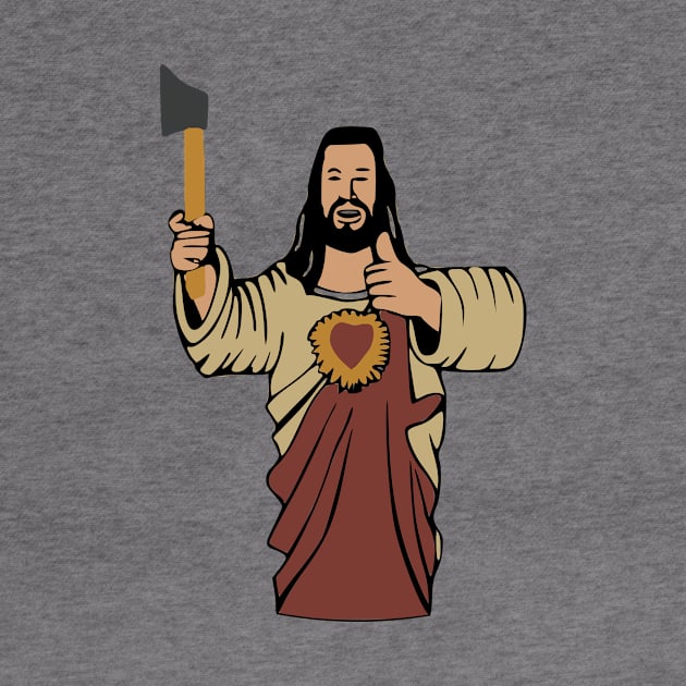 Buddy Christ Axe Thrower | The Axe Shoppe by The Axe Shoppe